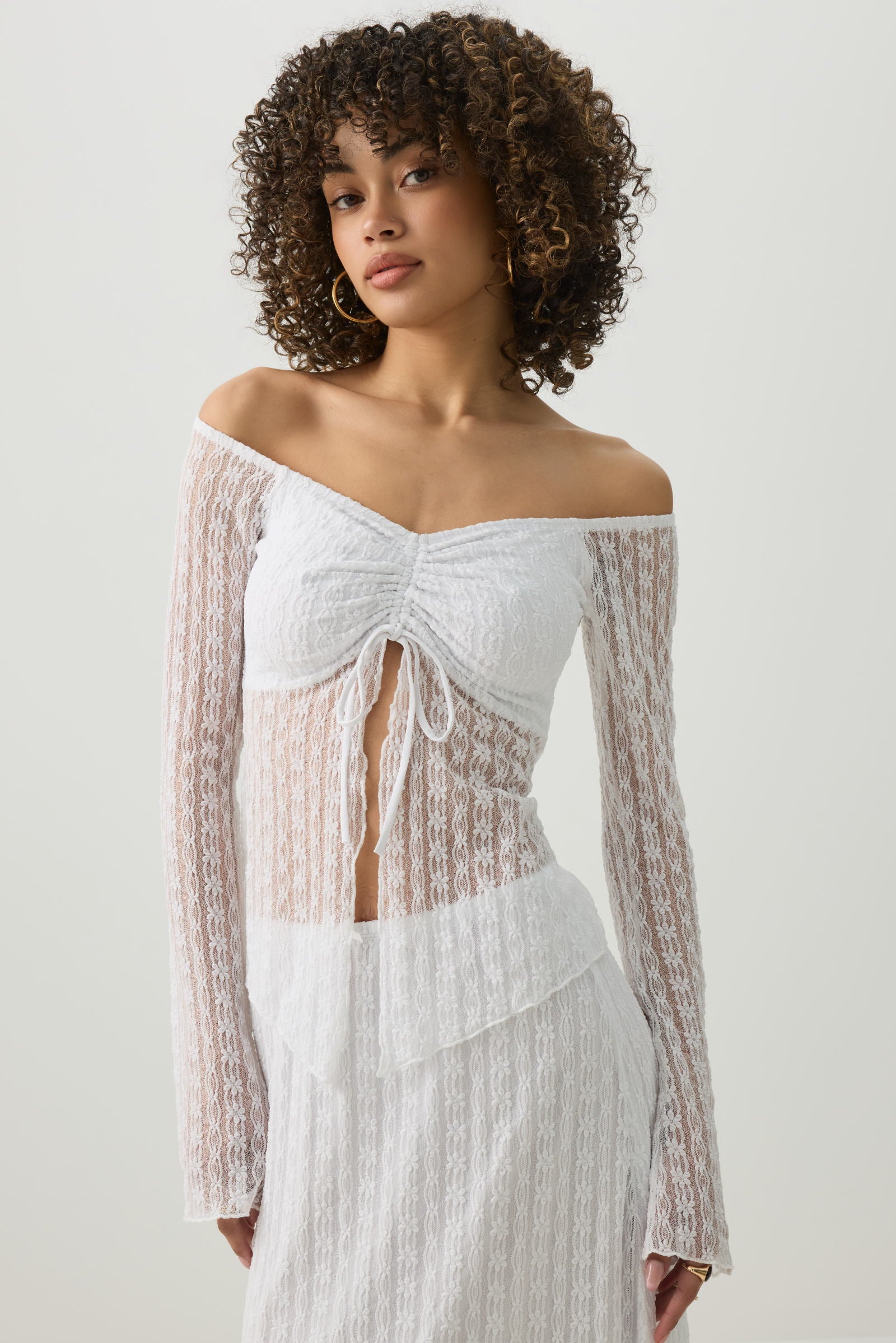Lace Off Shoulder Top – Ardene
