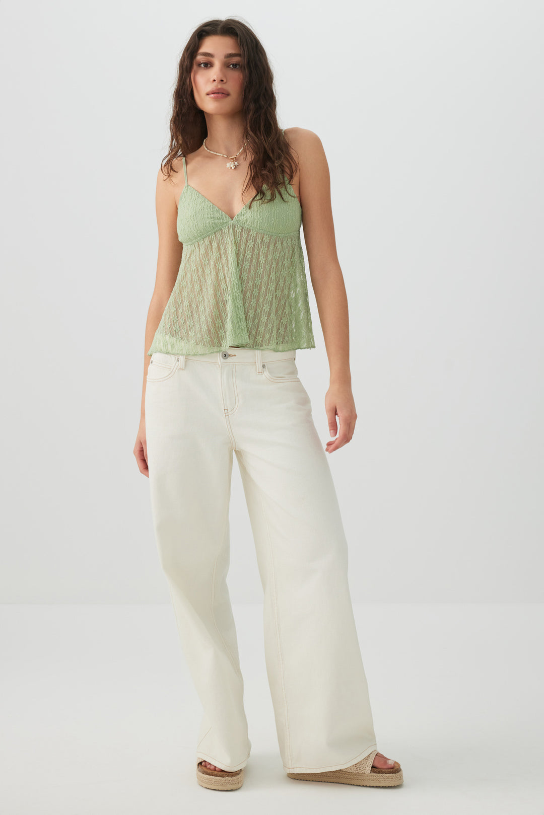 Lace Cropped Tank