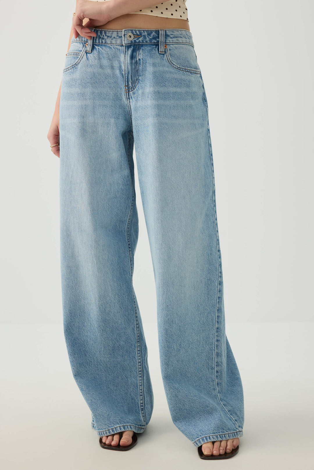 The Off-Duty Fit Low Rise Wide Leg Jean