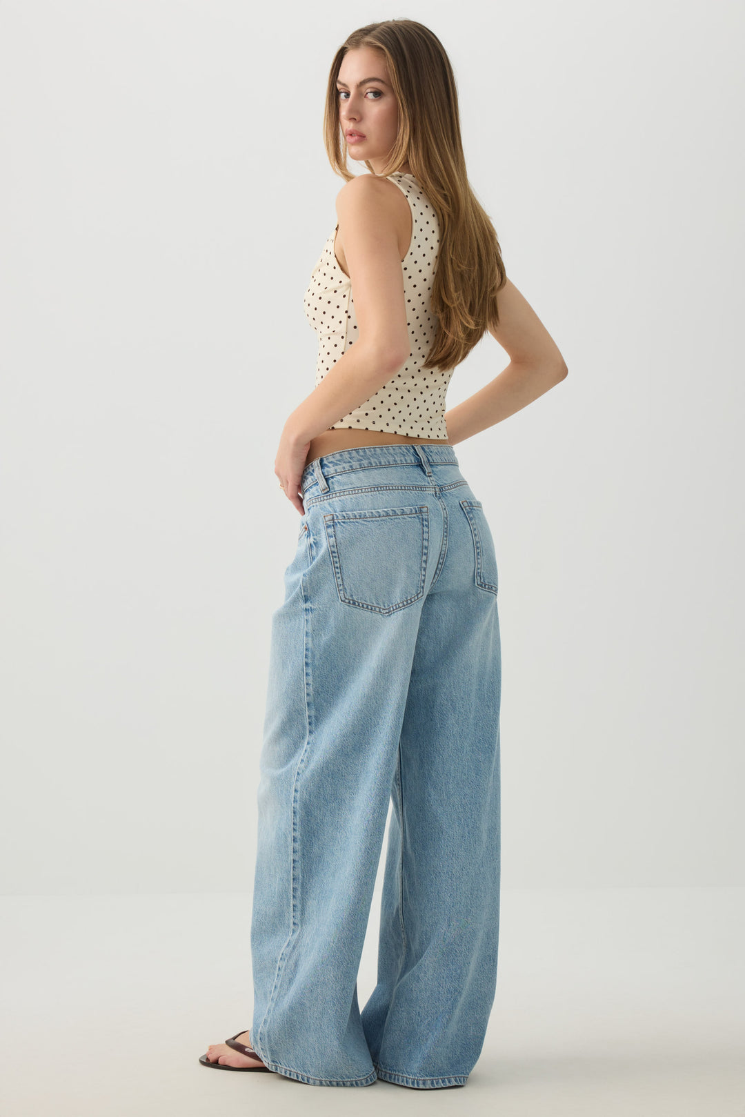 The Off-Duty Fit Low Rise Wide Leg Jean