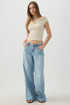 The Off-Duty Fit Low Rise Wide Leg Jean