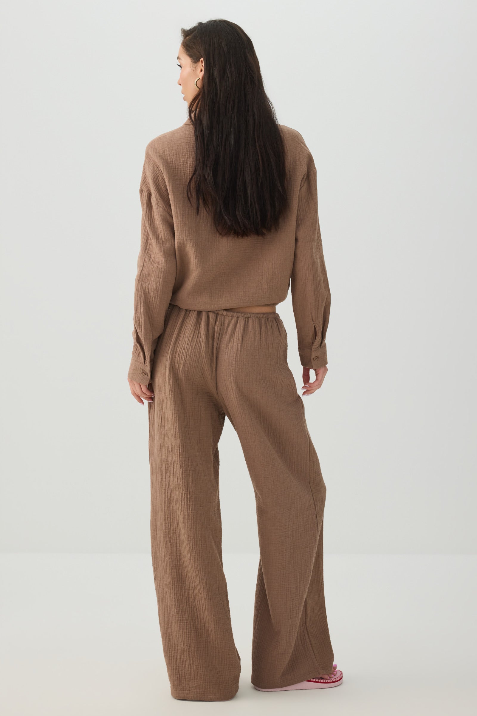 Mid Rise Pull On Wide Leg Pant – Ardene