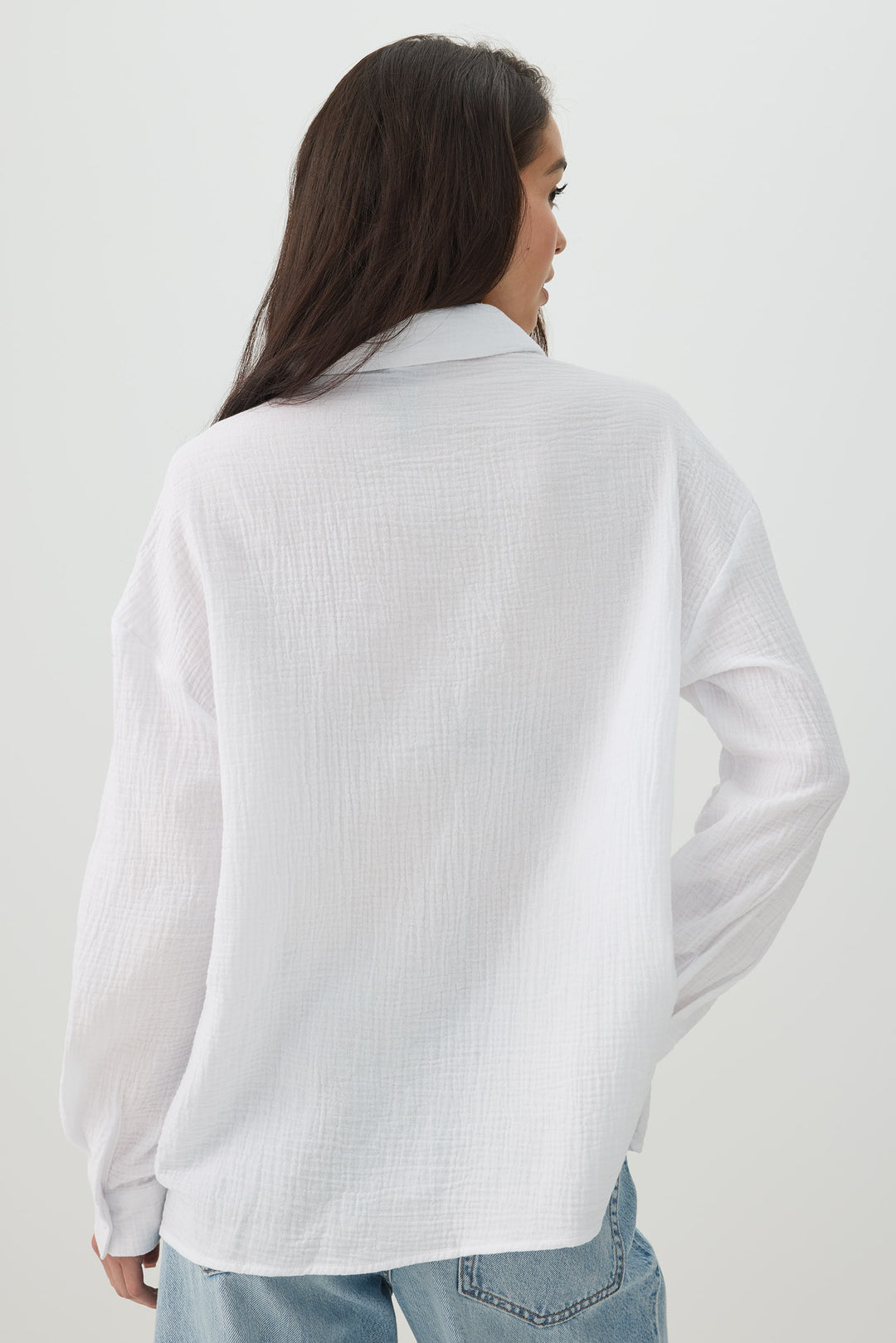 Gauze Button Up Shirt