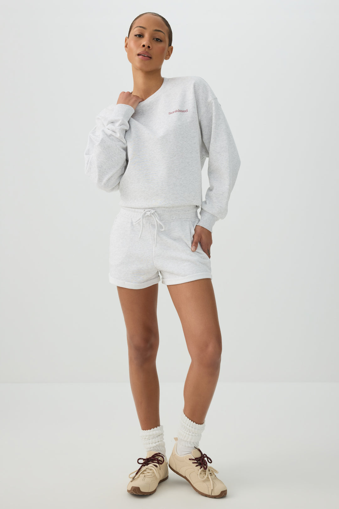 French Terry Crew Neck Sweatshirt