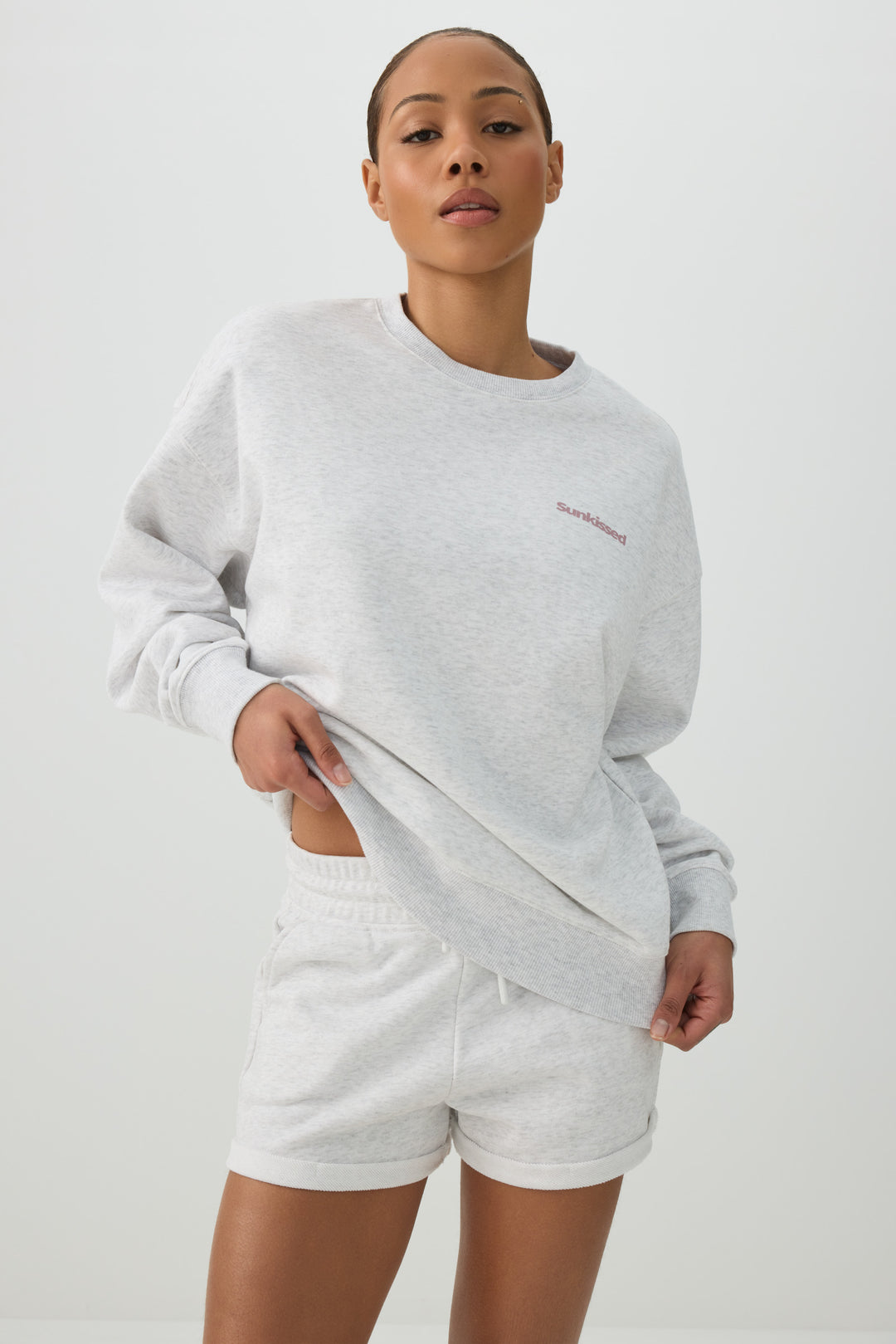 French Terry Crew Neck Sweatshirt