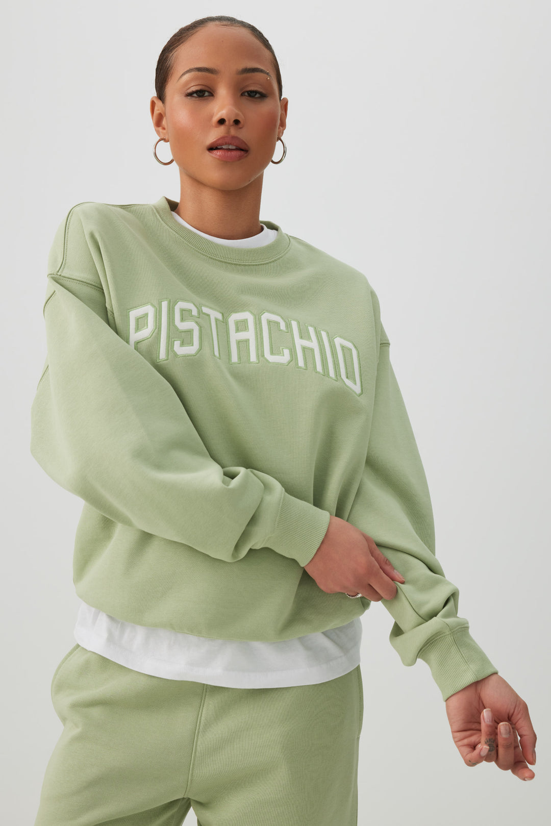 French Terry Crew Neck Sweatshirt