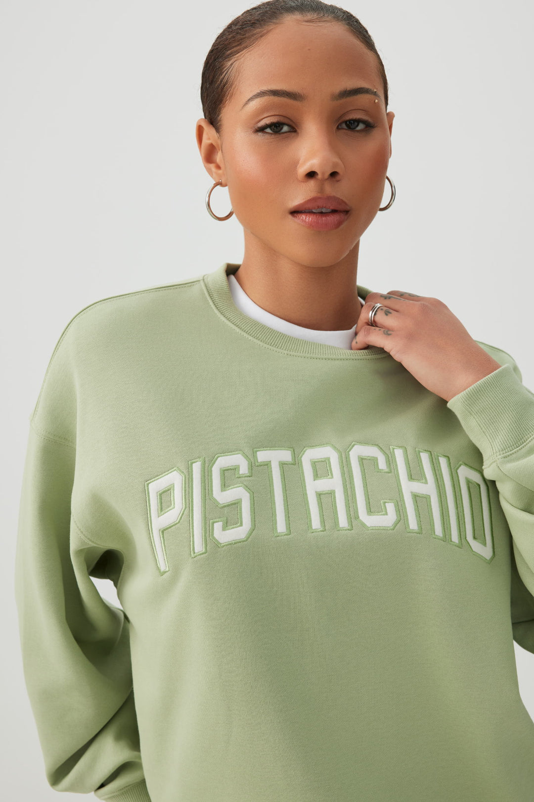 French Terry Crew Neck Sweatshirt