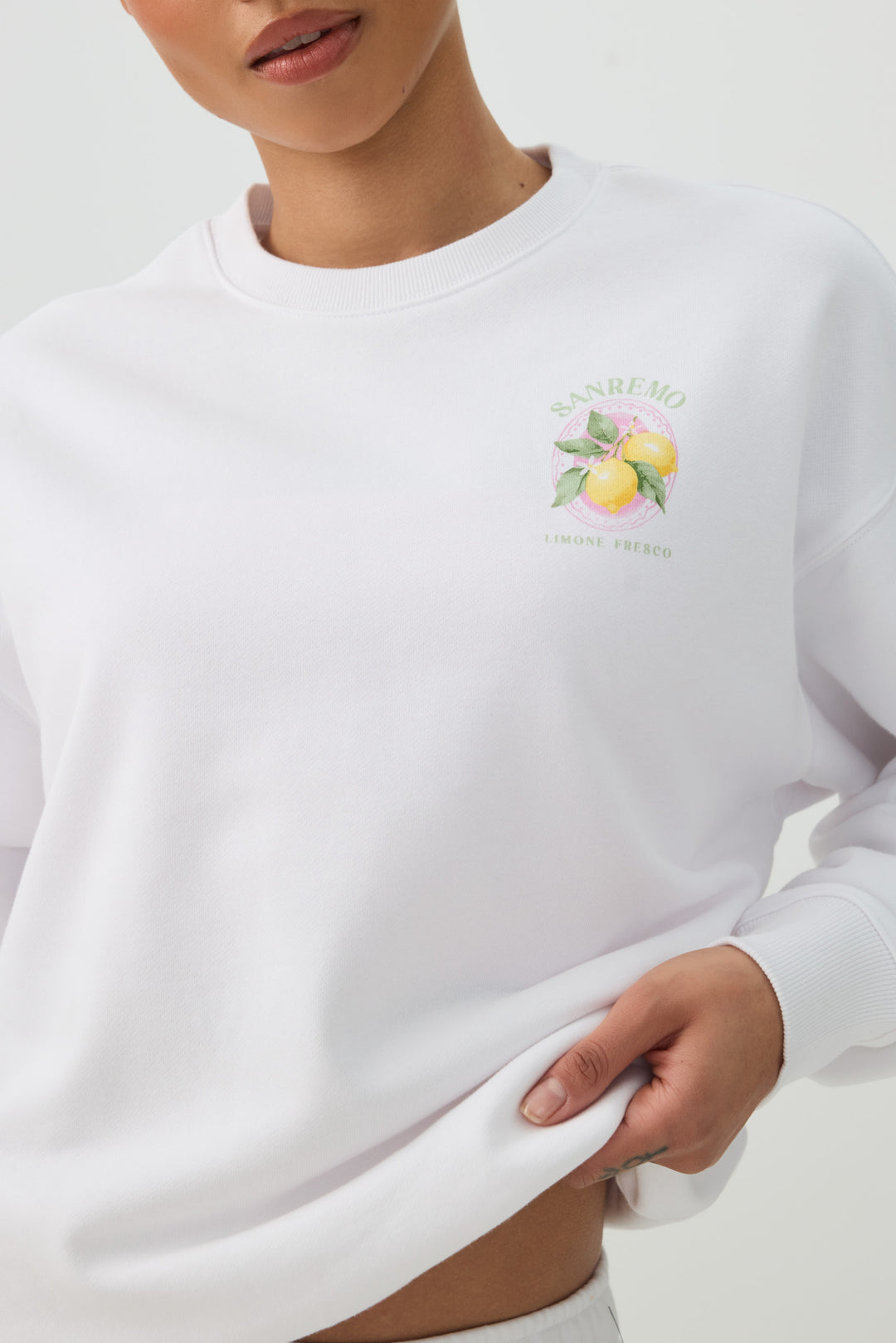 French Terry Crew Neck Sweatshirt