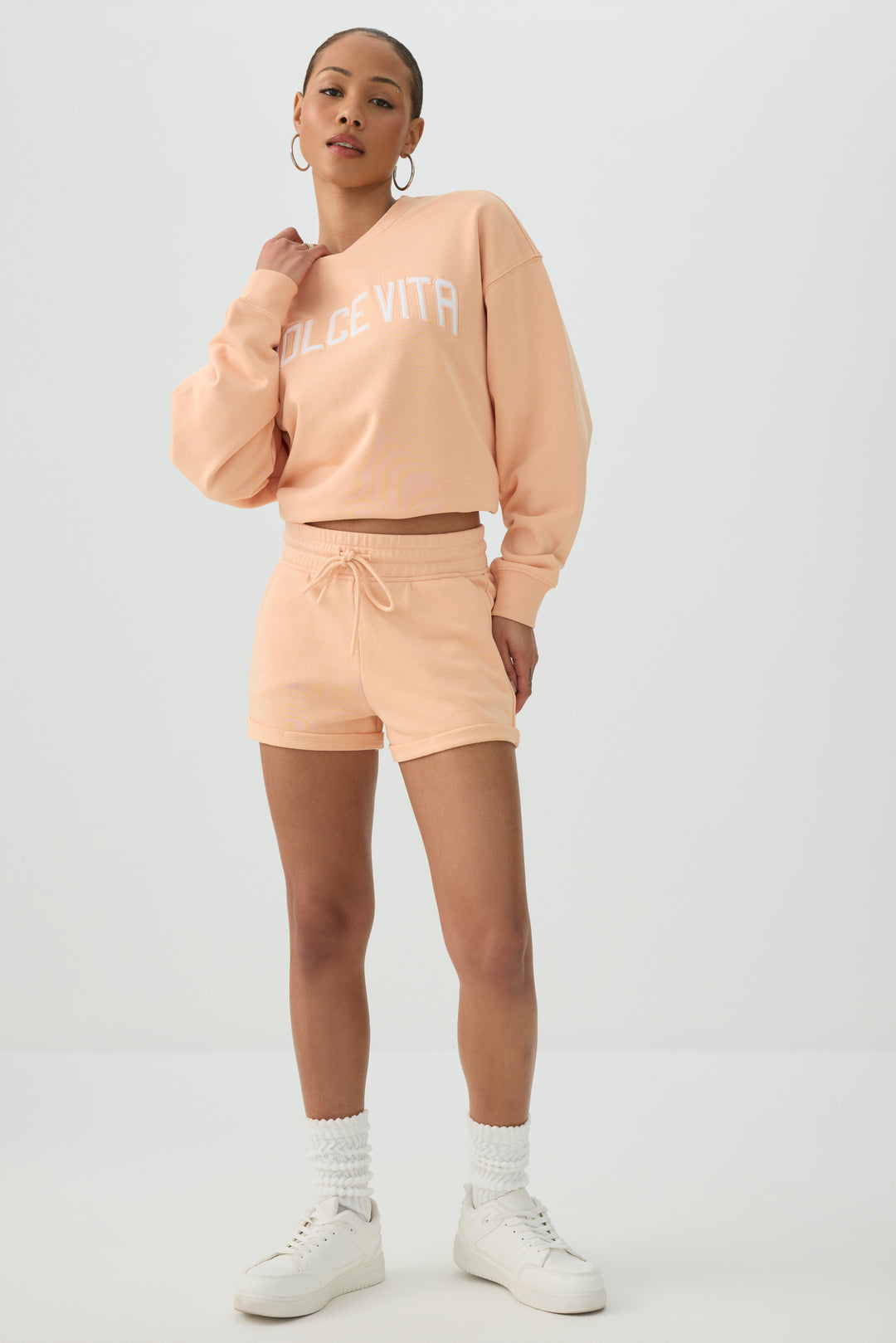 French Terry Crew Neck Sweatshirt