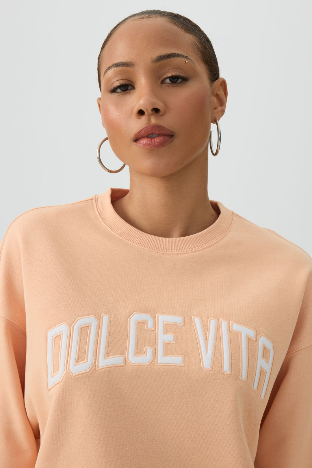 French Terry Crew Neck Sweatshirt