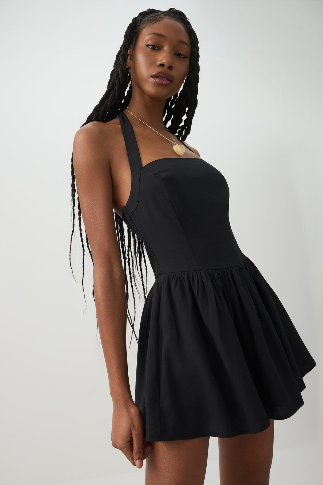Halter Mini Dress with Built-in Shorts Ardene Halter Mini Dress with Built-in Shorts Ardene