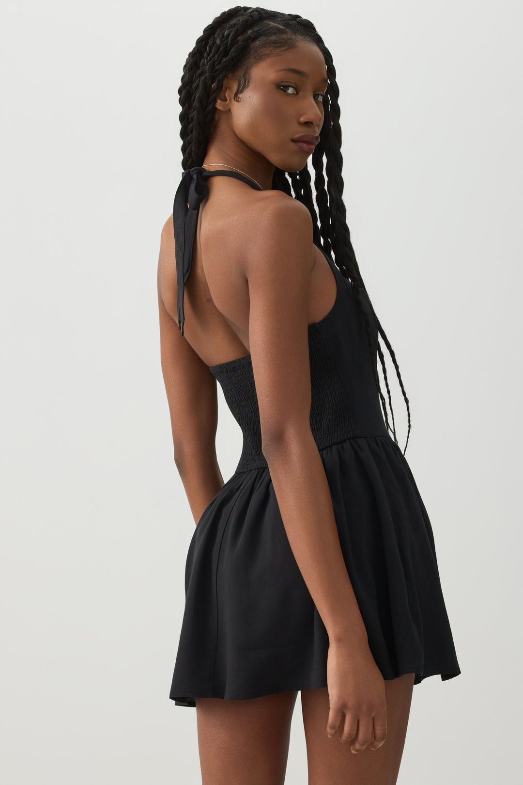 Halter Mini Dress with Built-in Shorts Ardene Halter Mini Dress with Built-in Shorts Ardene