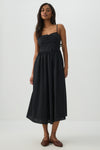 Poplin Sweetheart Midi Dress