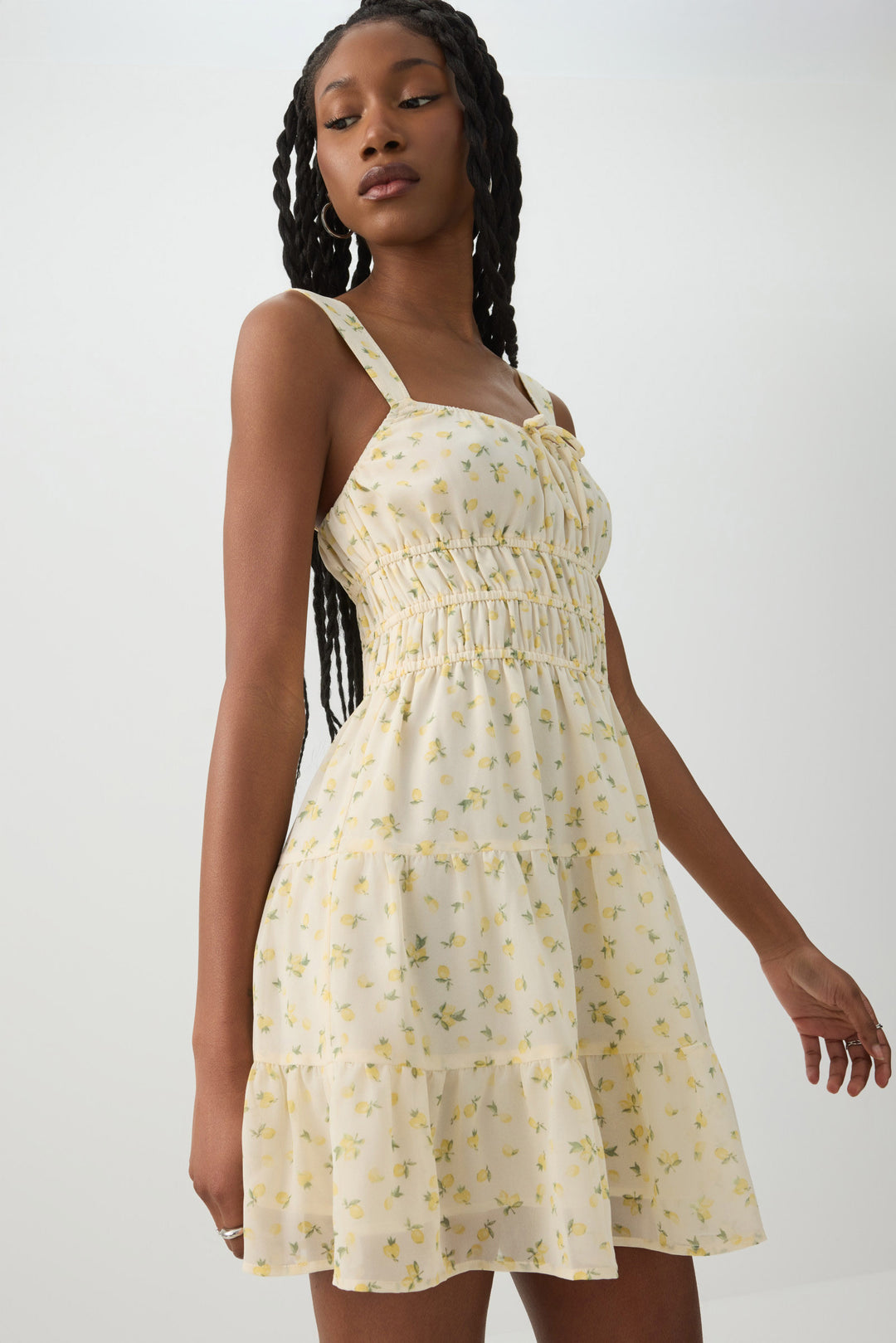 Tiered Smocked Mini Dress