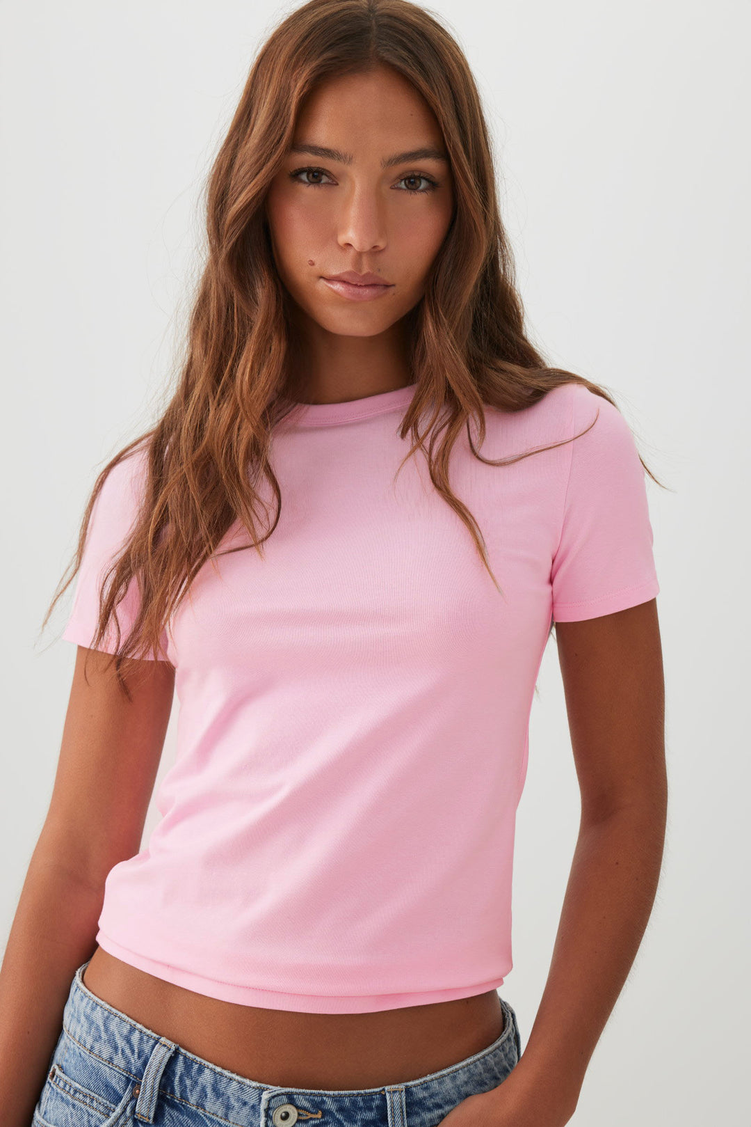 Basic Fitted Short Sleeve T-Shirt