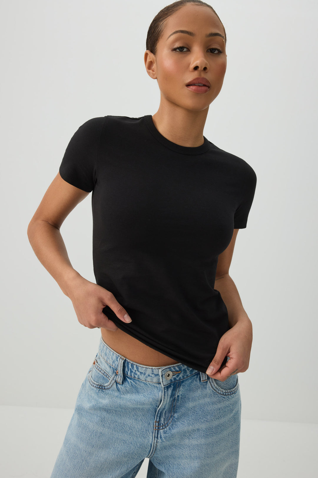 Basic Fitted Short Sleeve T-Shirt