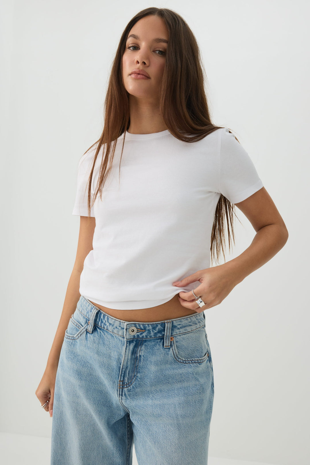 Basic Fitted Short Sleeve T-Shirt