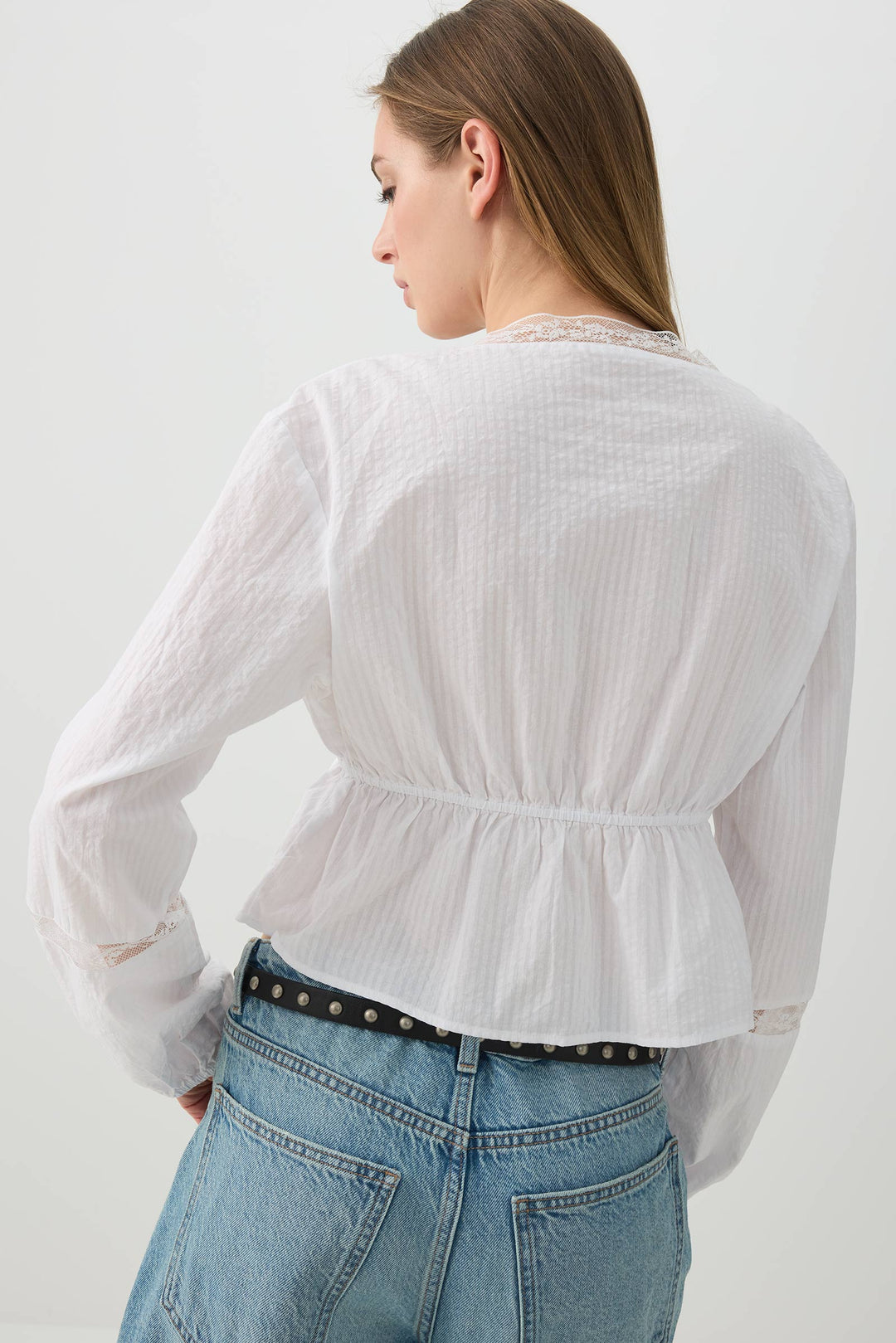 Cotton Crop Front Tie Top