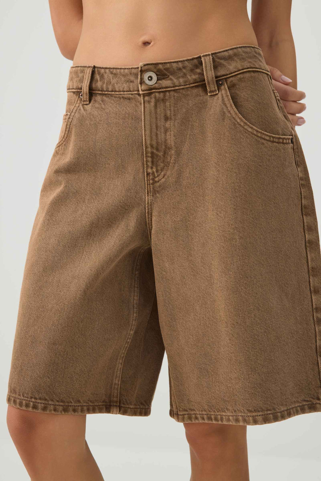 Low Rise Denim Jorts