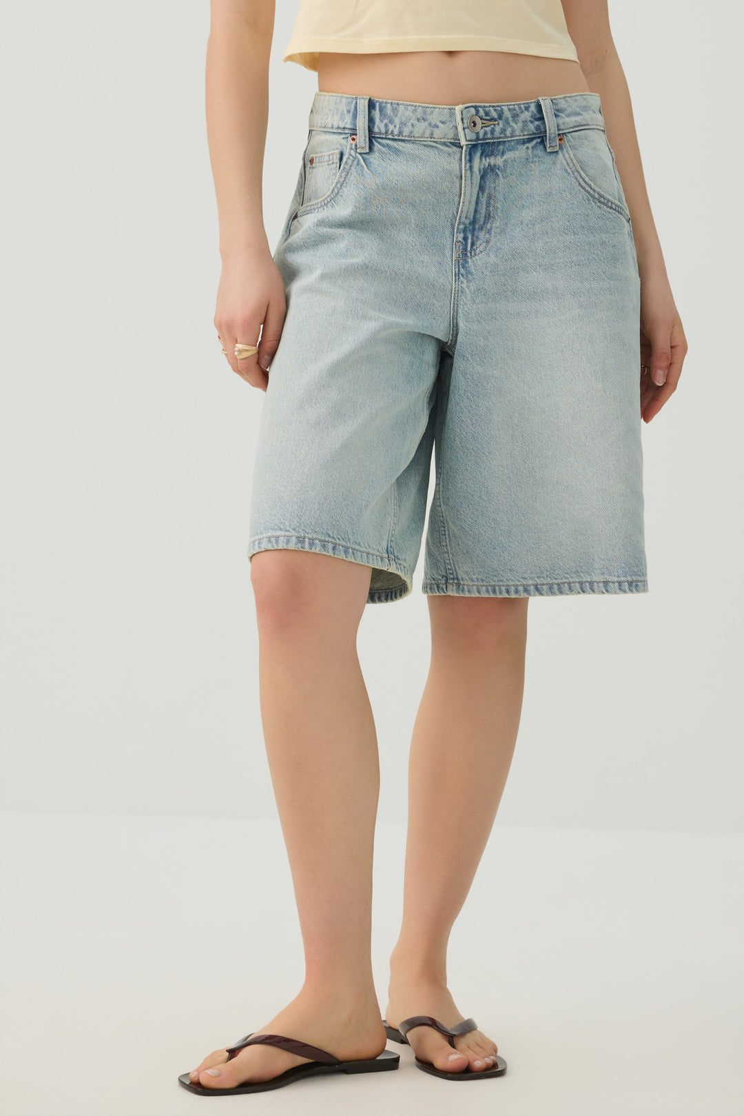 Low Rise Denim Jorts