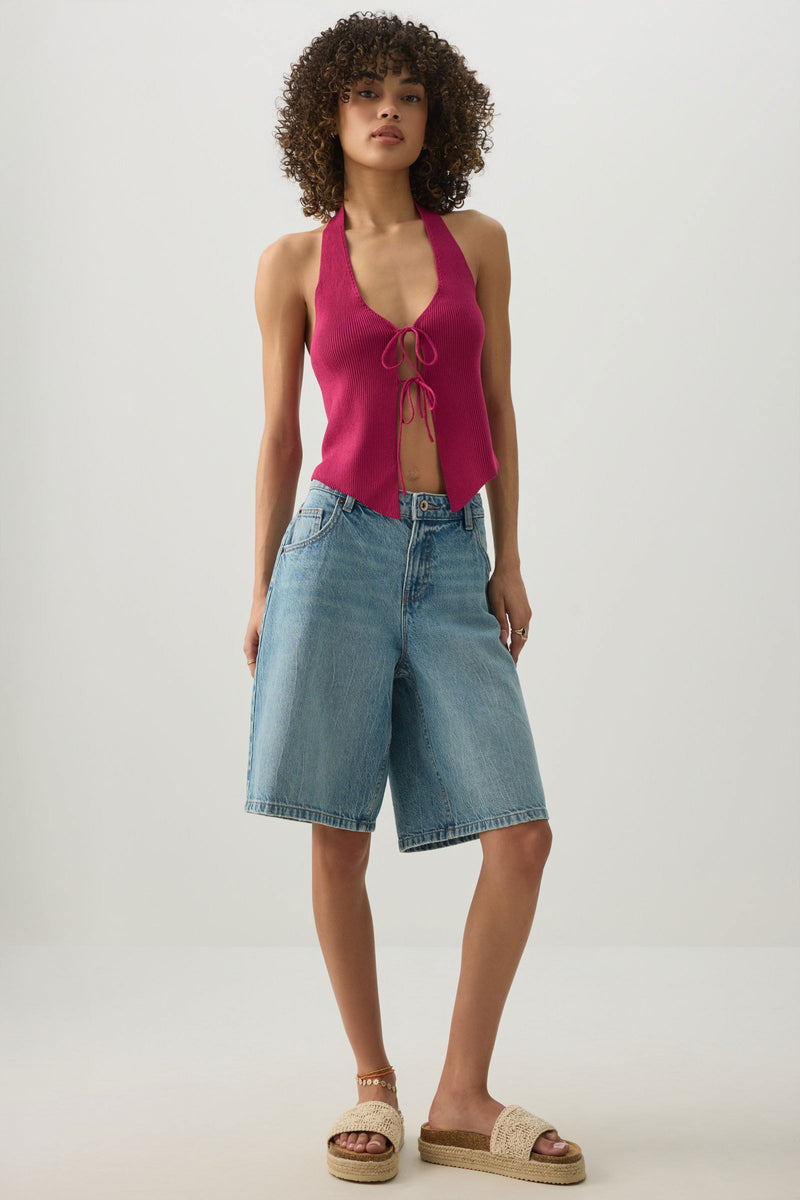 Low Rise Denim Jorts