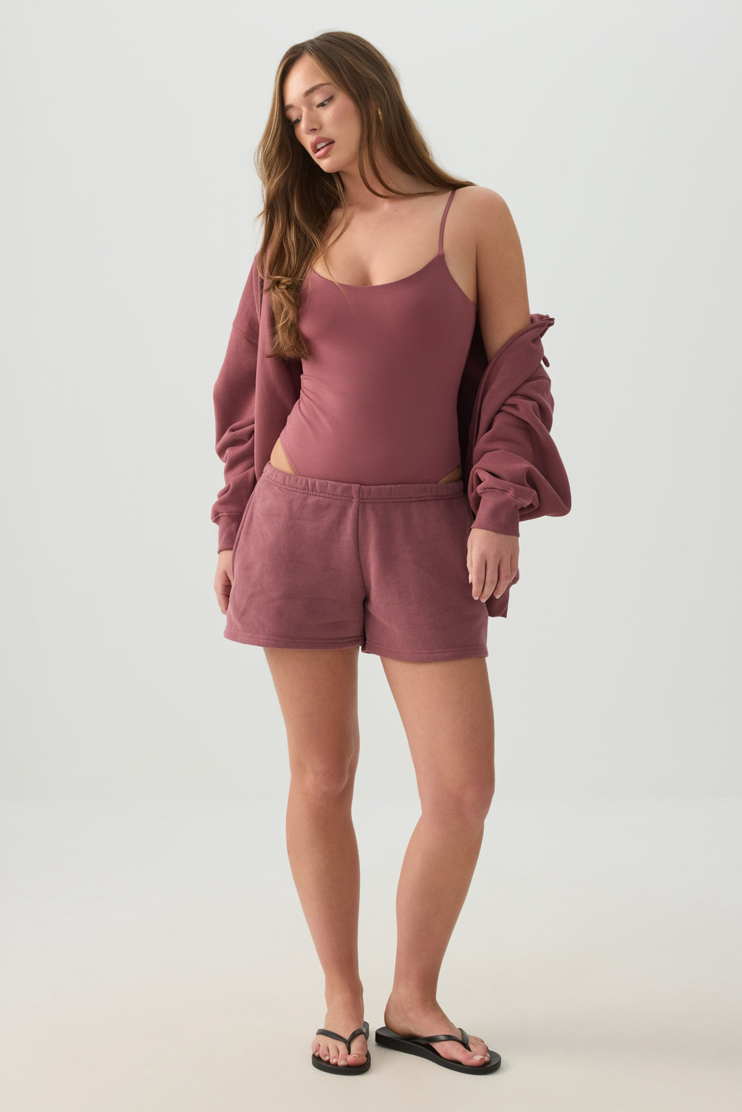 Justaucorps à bretelles spaghetti ajustables 