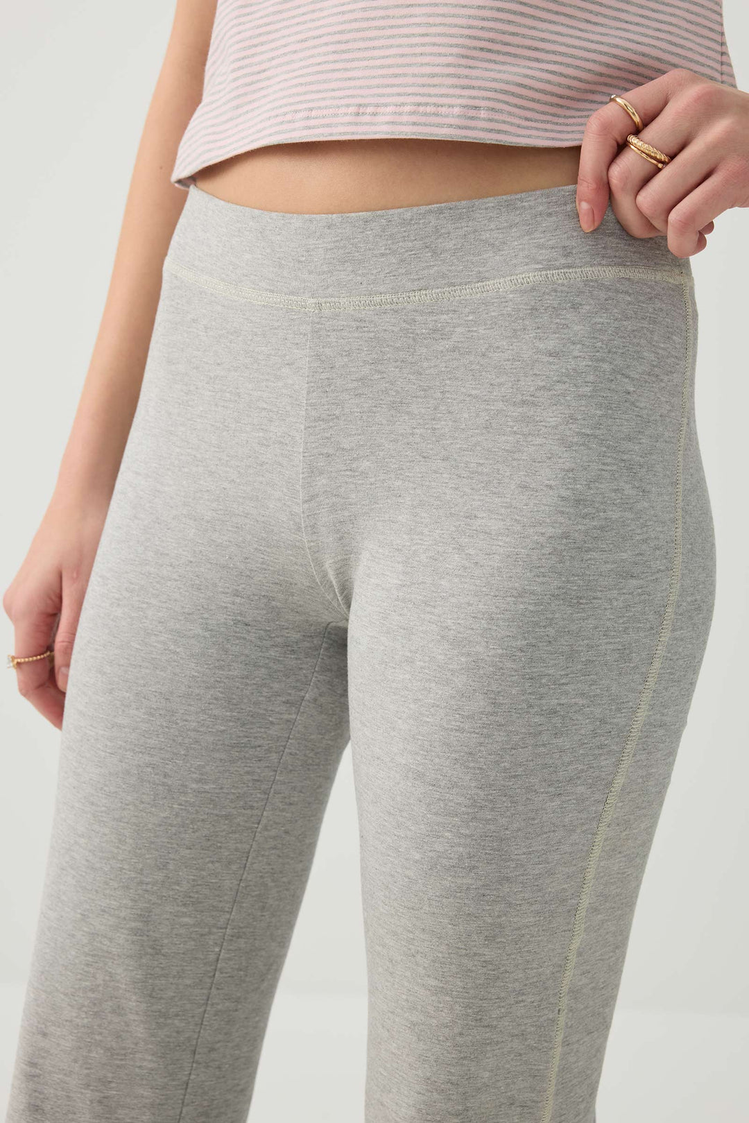 Mid Rise Flare Leggings