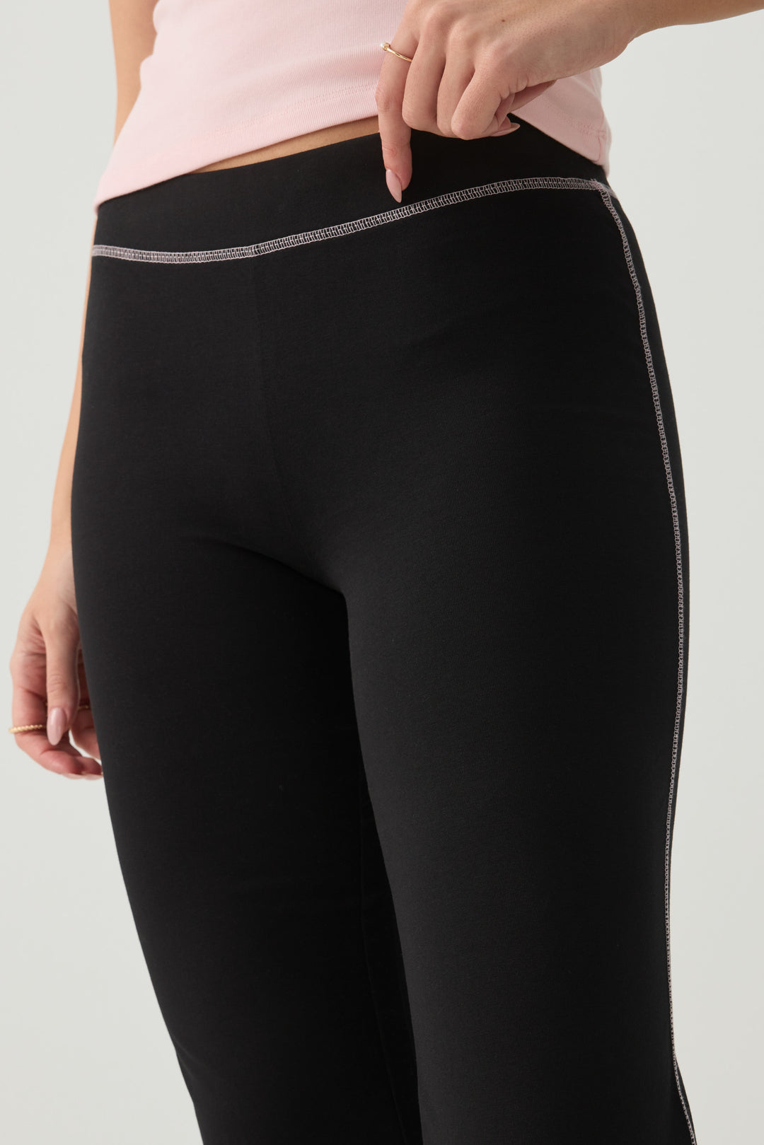 Mid Rise Flare Leggings