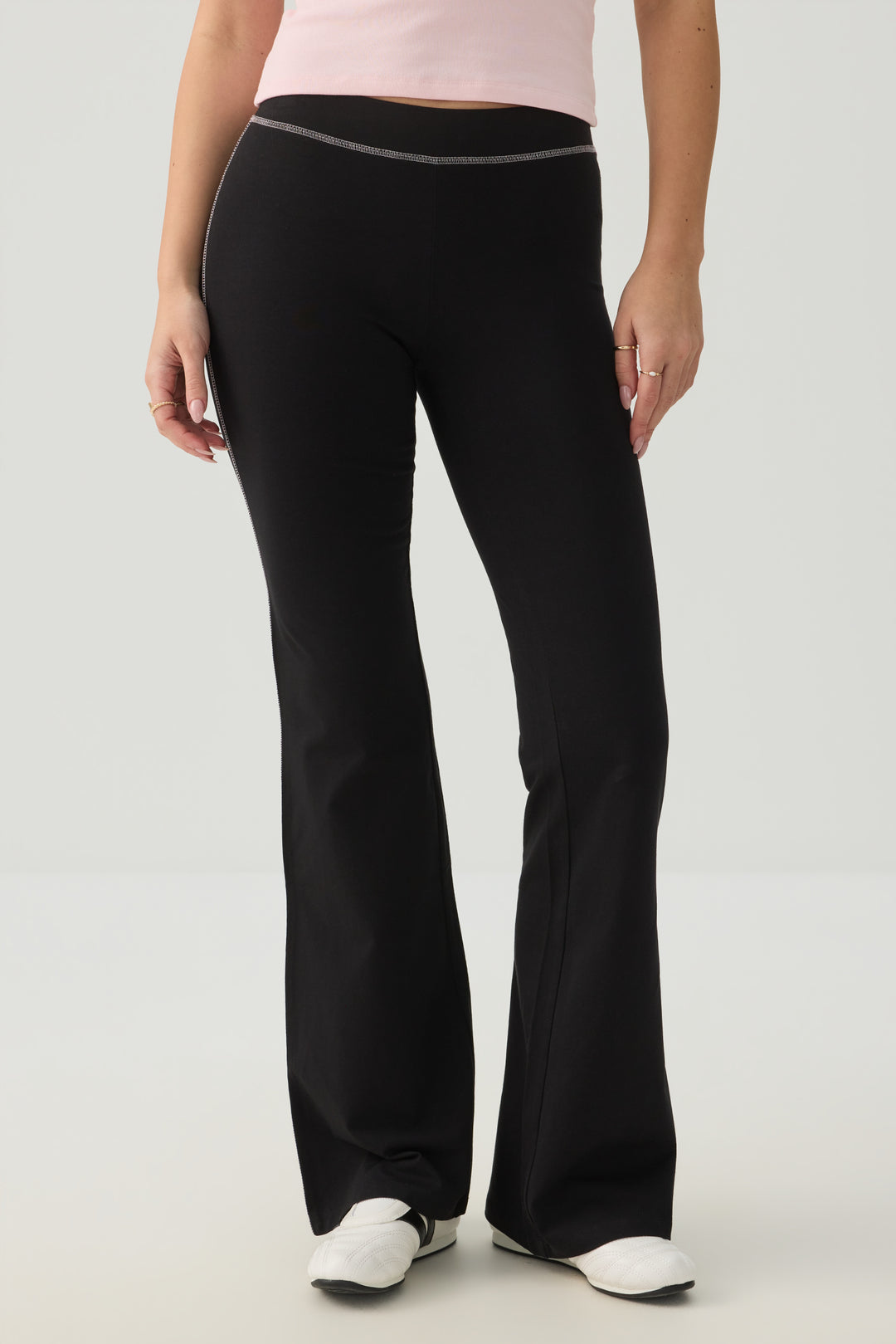Mid Rise Flare Leggings