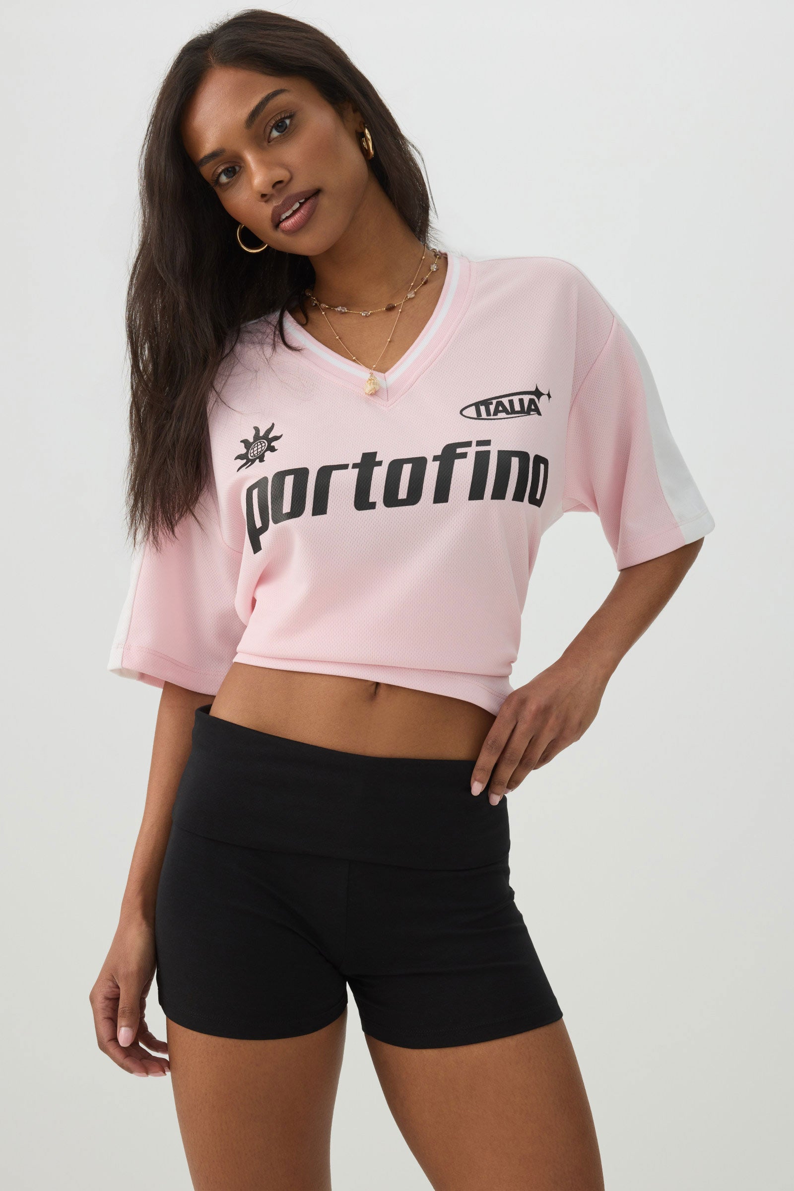 THEREDTHREAD S v-cut mini shorts S ブラック THEREDTHREAD / ザレッドスレッド】S v-cut mini shorts