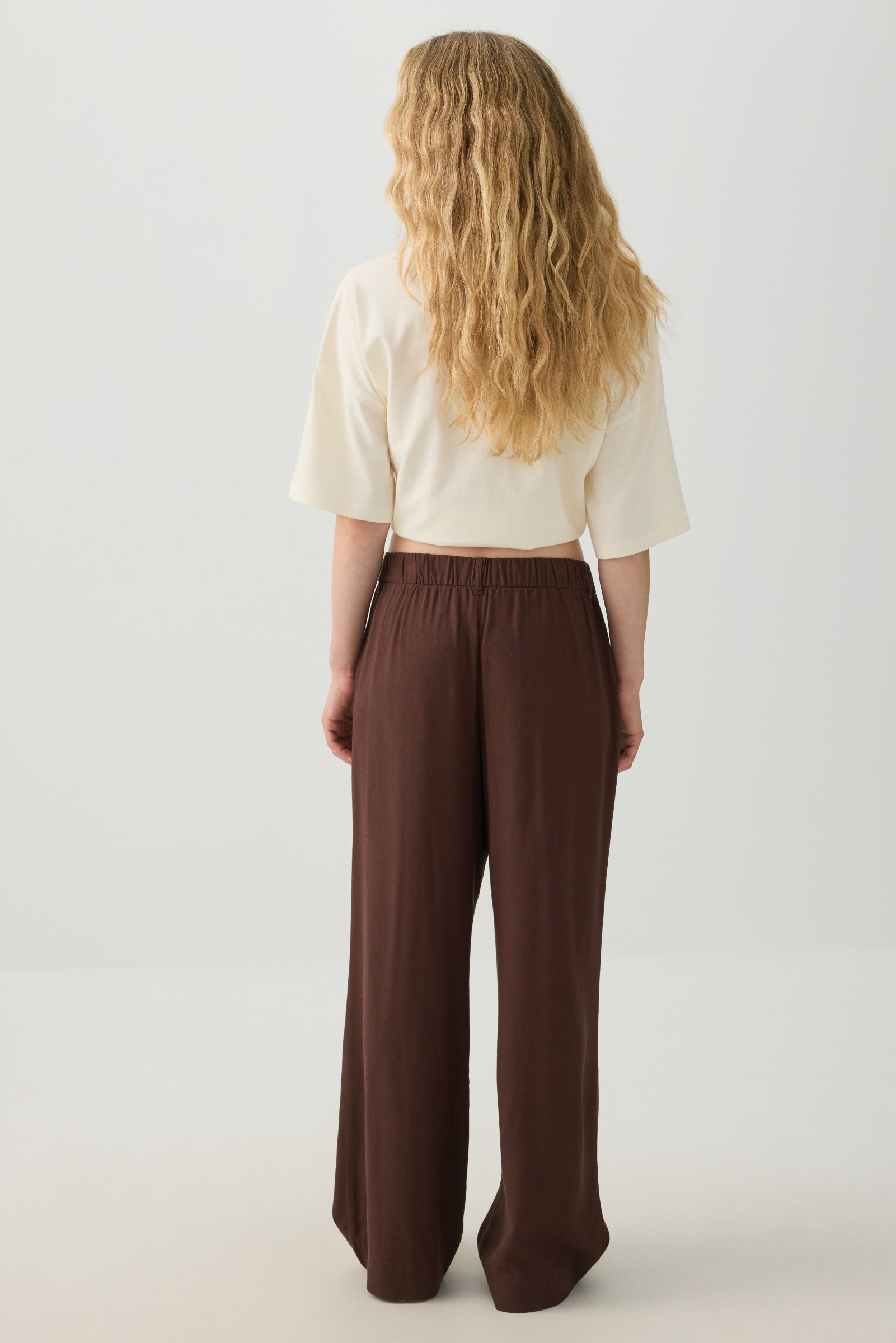 Linen Blend Wide Leg Tailored Pant – Ardene