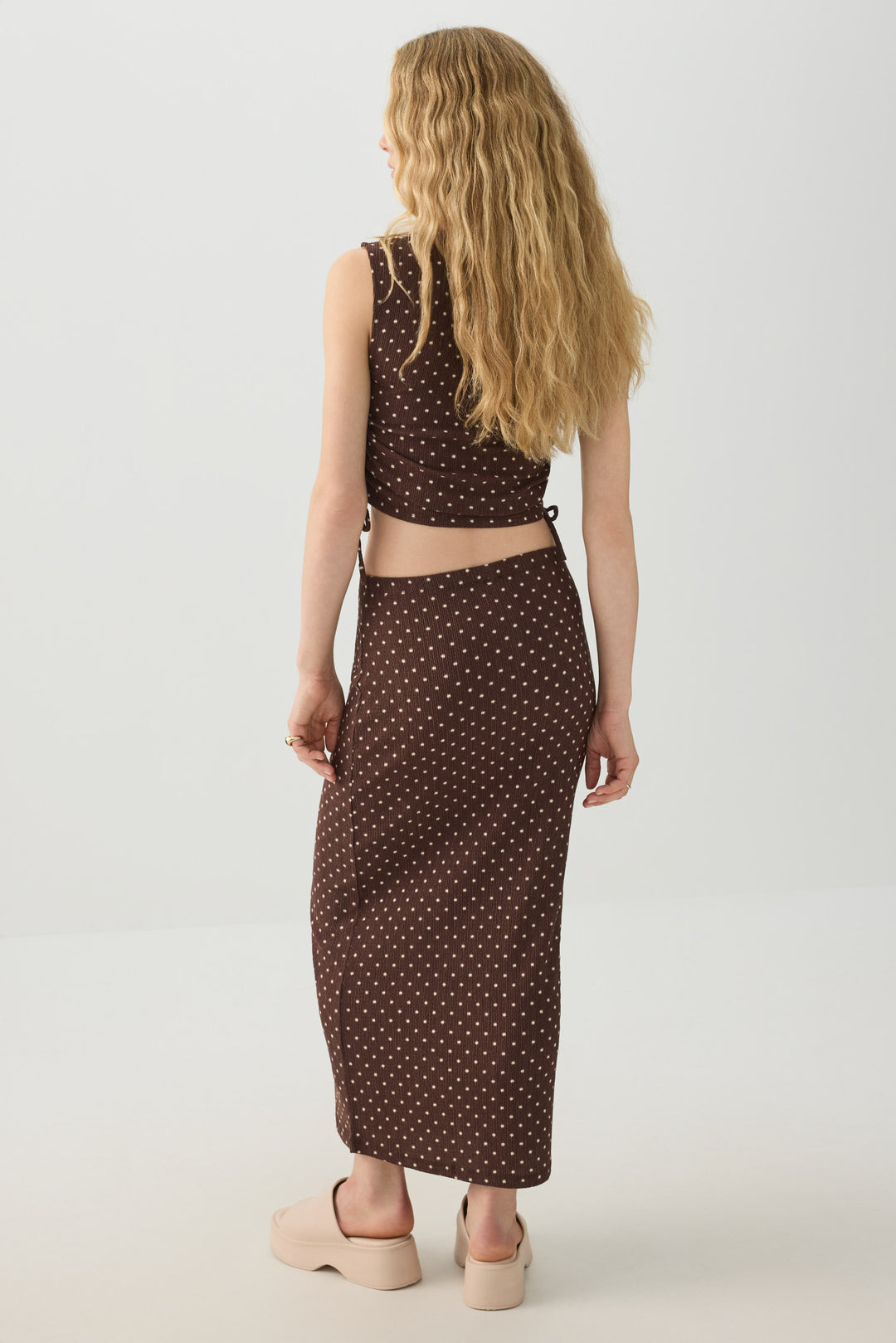 Textured Knit Maxi Skirt