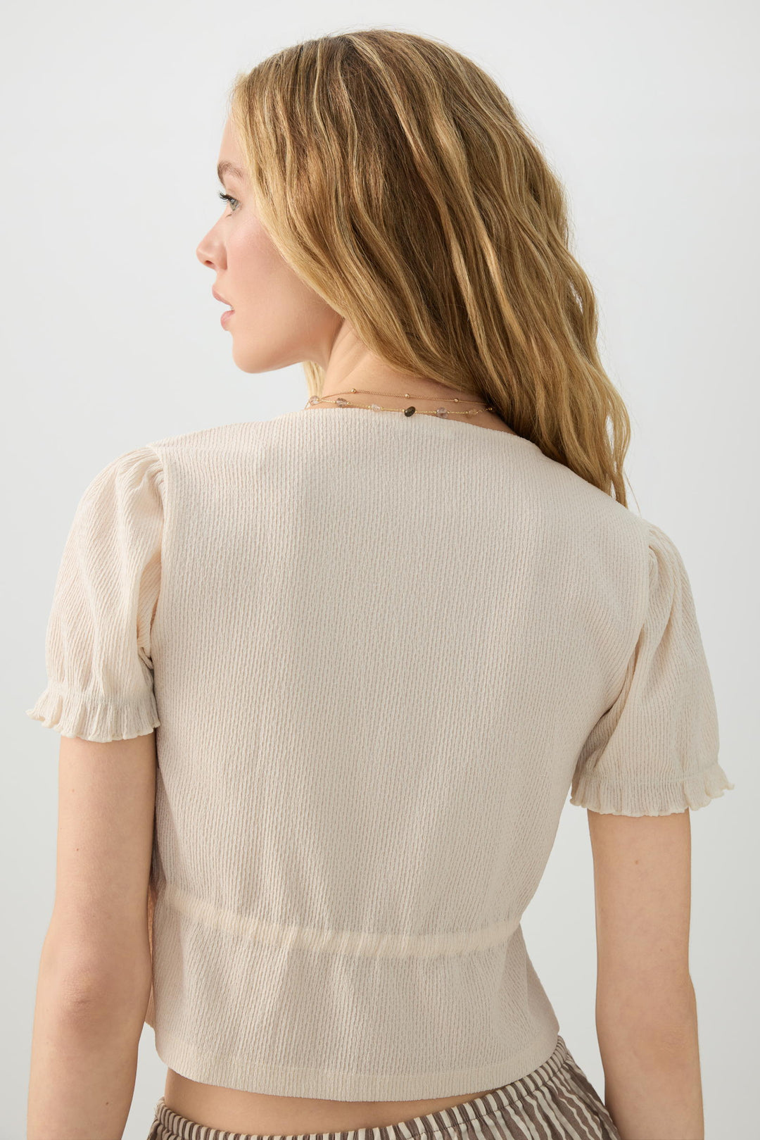 Tie Front Cropped Cardi