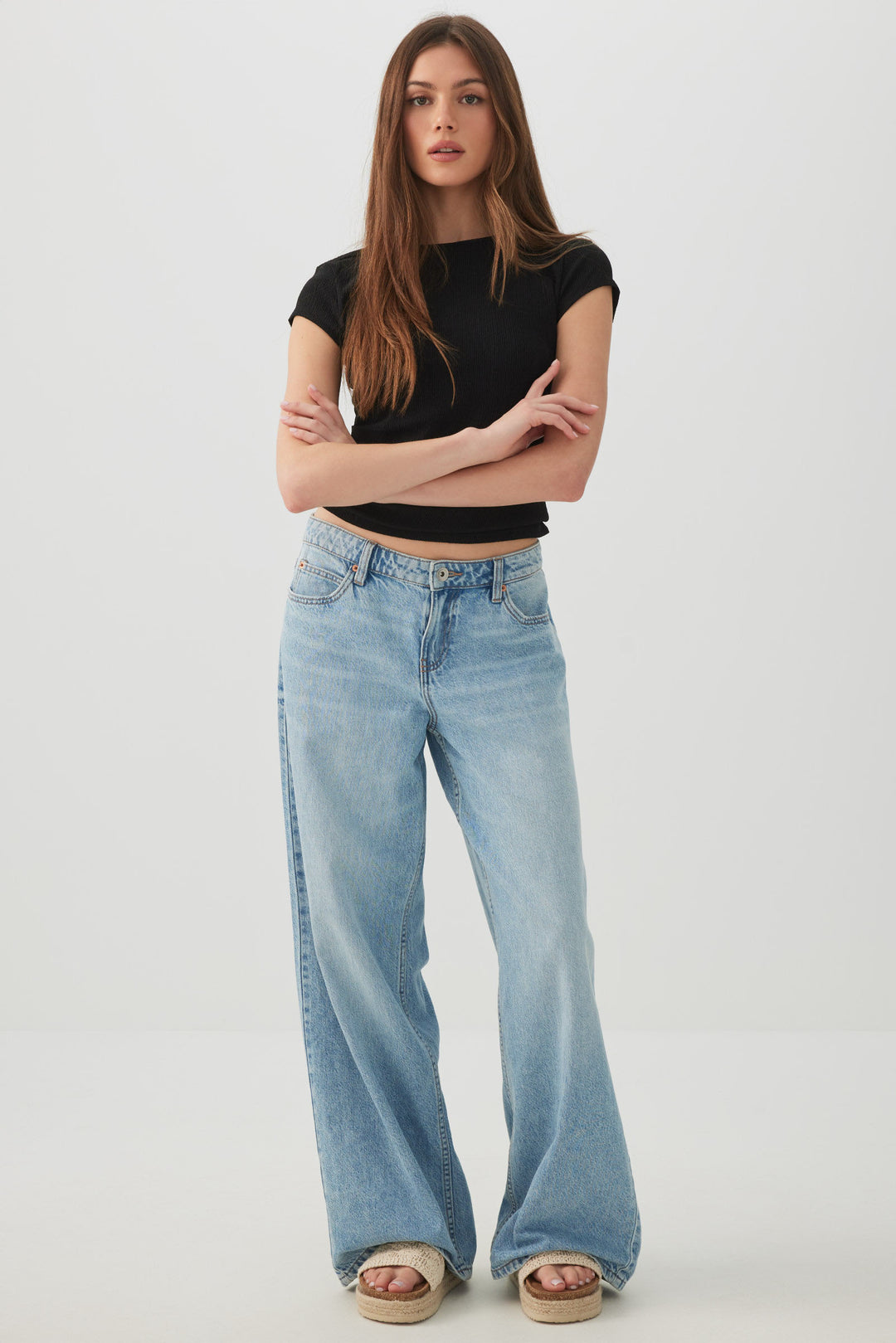 Ribbed Knit Cropped Top