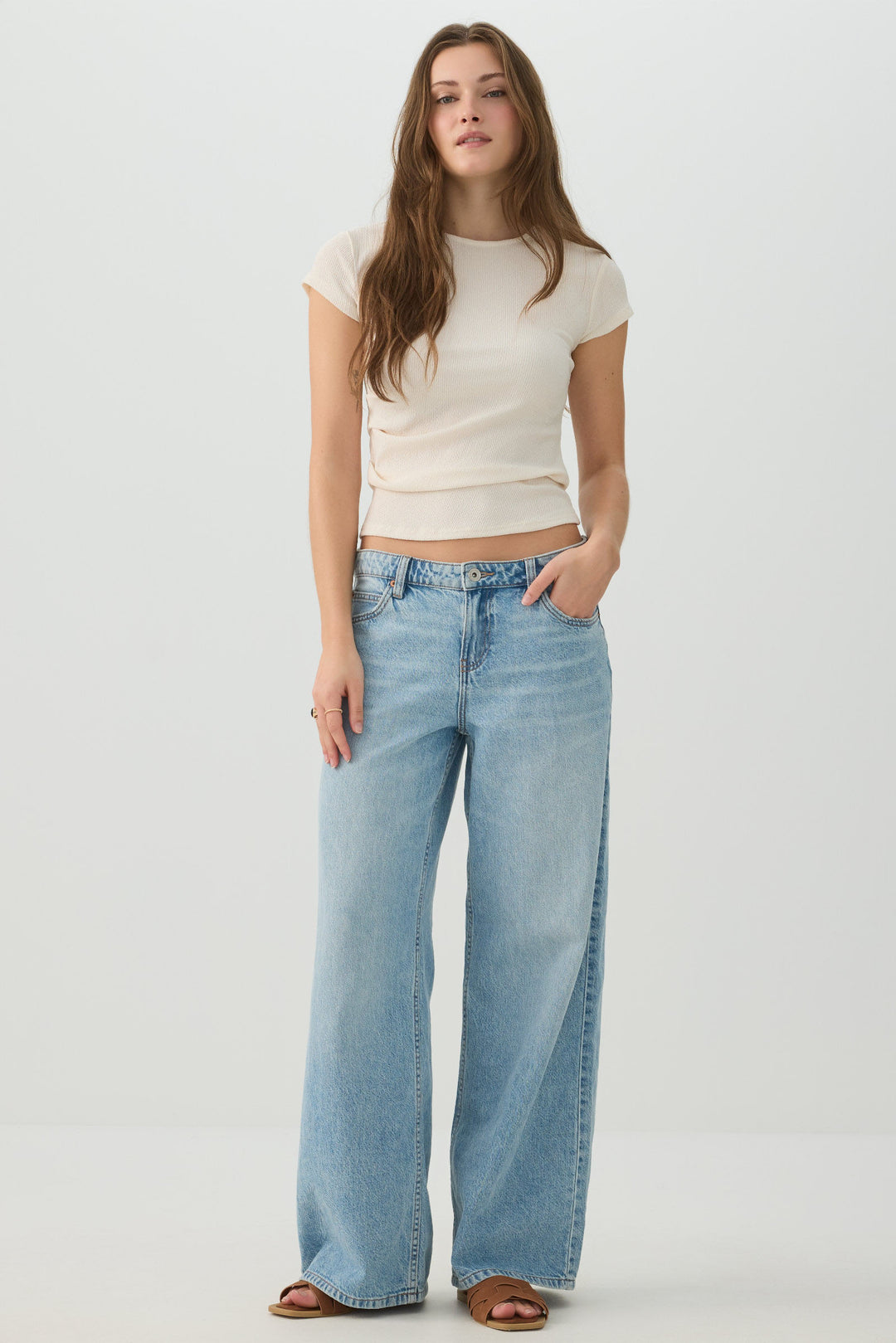Ribbed Knit Cropped Top