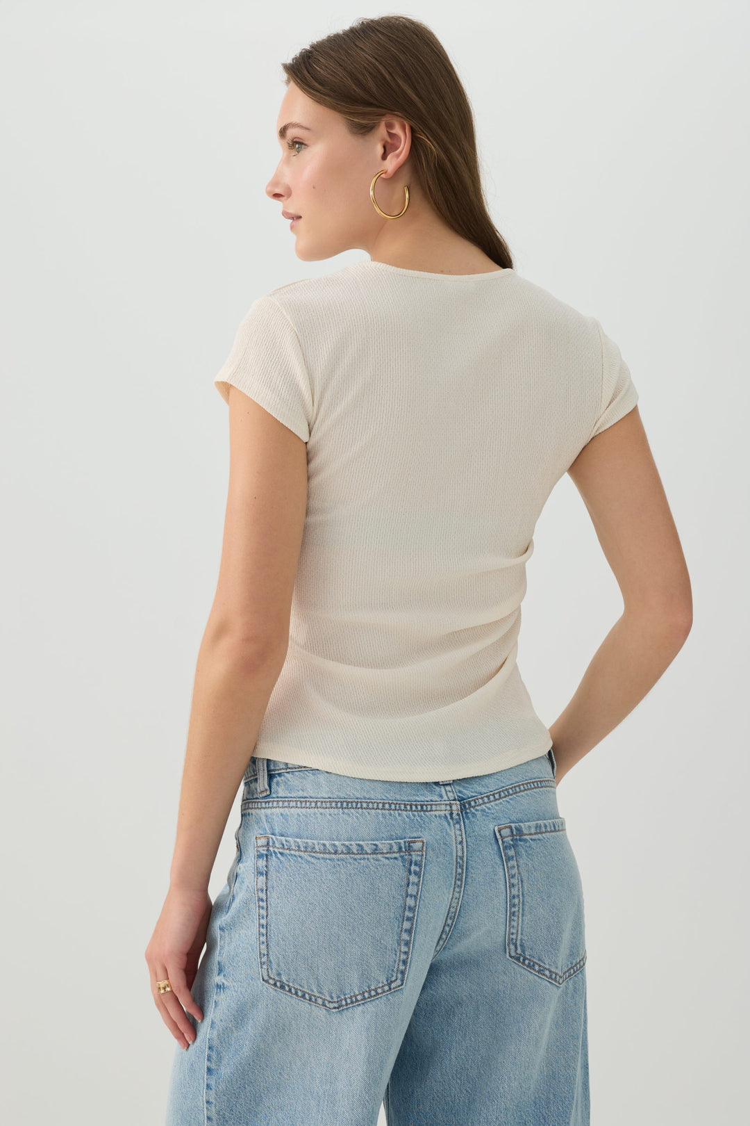 Ribbed Knit Cropped Top