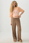 Drawstring Wide Leg Pants