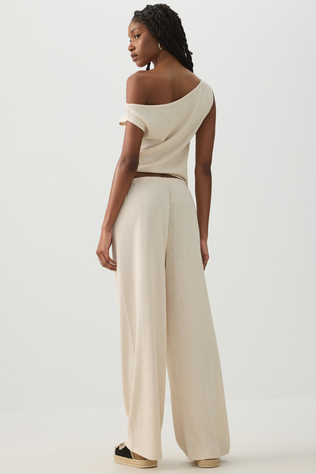 Drawstring Wide Leg Pants