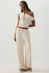 Drawstring Wide Leg Pants