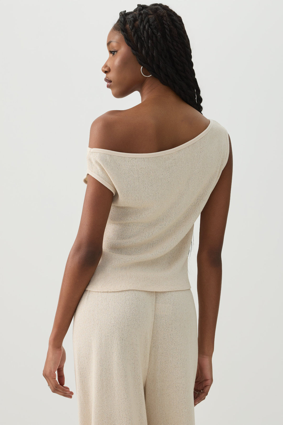 Off Shoulder Knit Top