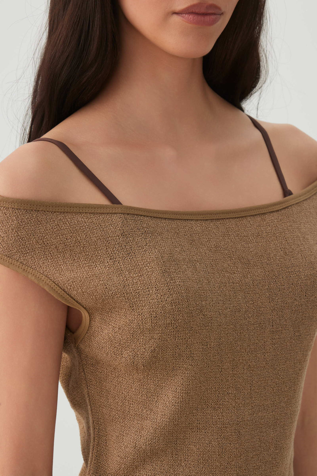 Off Shoulder Knit Top