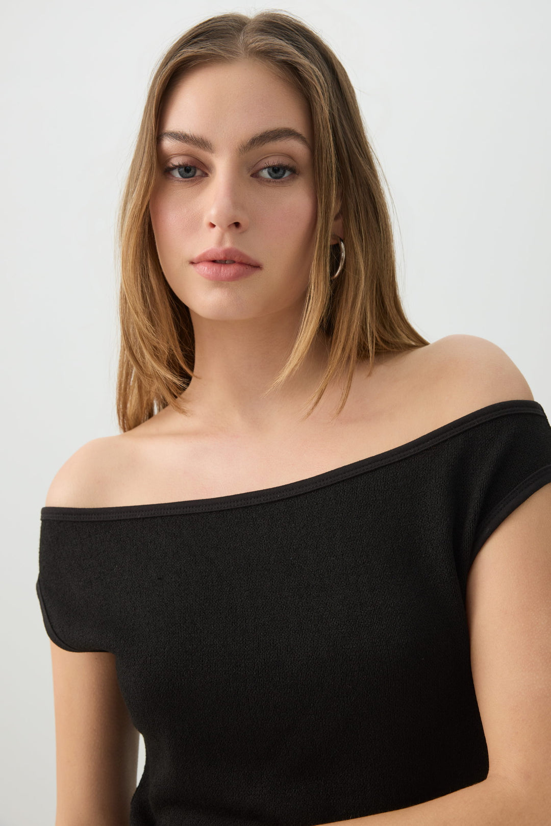 Off Shoulder Knit Top