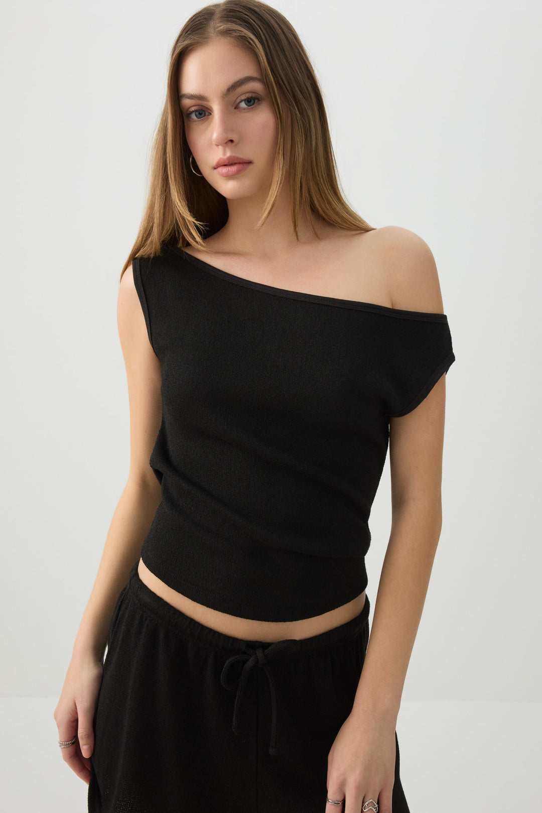 Off Shoulder Knit Top