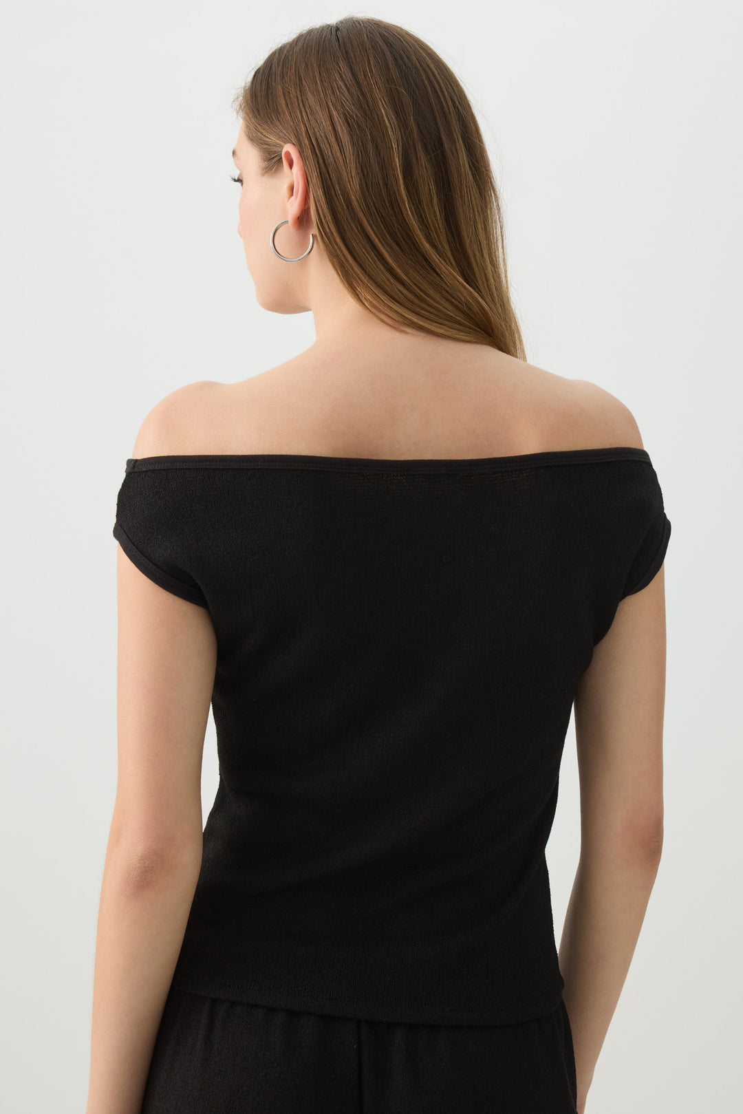 Off Shoulder Knit Top