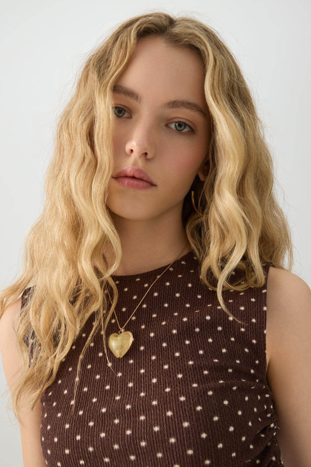 Cropped Tank Top with Side Shirring