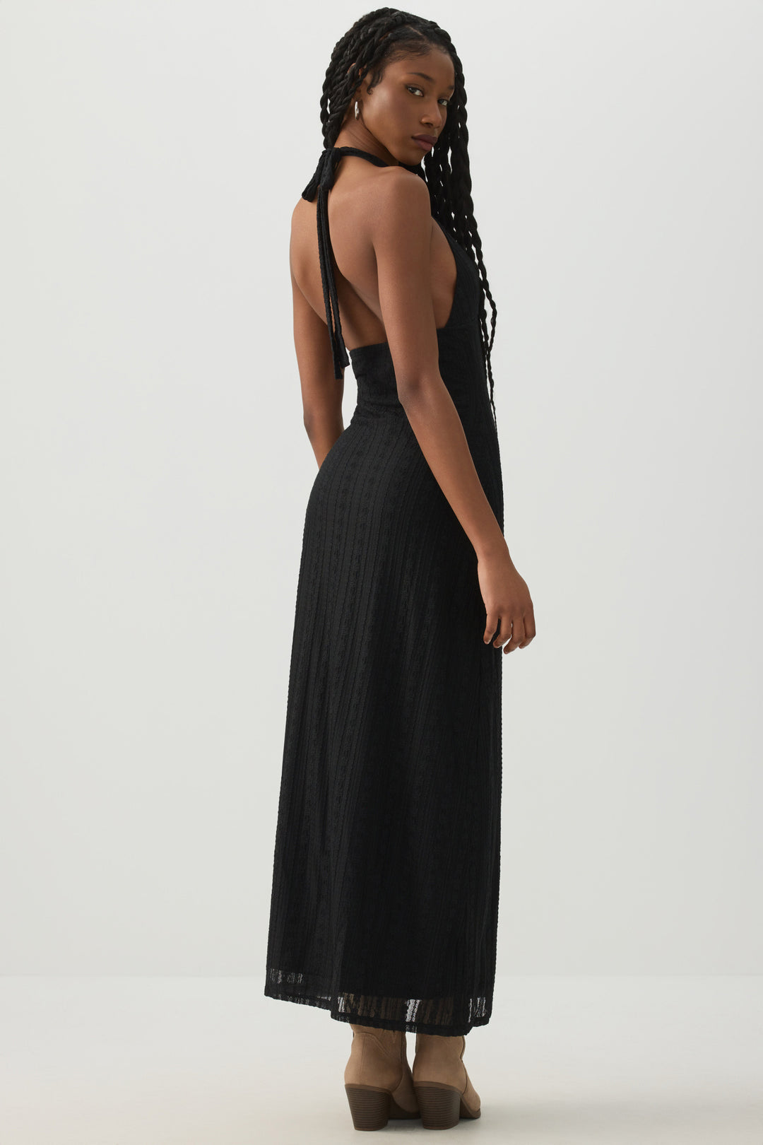 ardene black dress Halter Mini Dress with Built-in Shorts Ardene