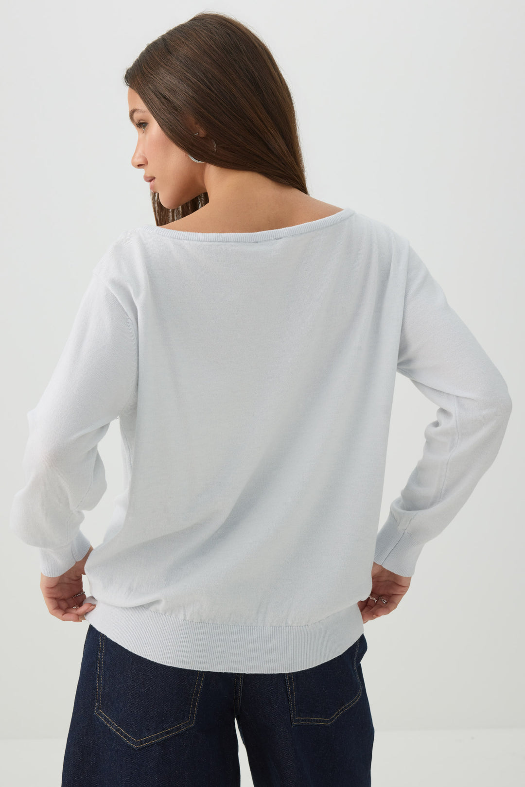 Off Shoulder Knit Sweater