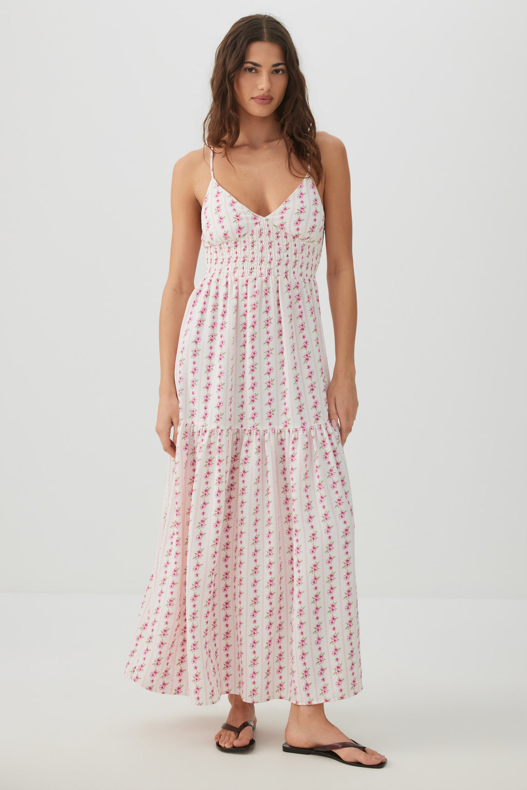 ardene maxi dress Buy Ardene Shimmer Strappy Maxi Dress With Slit In Beige