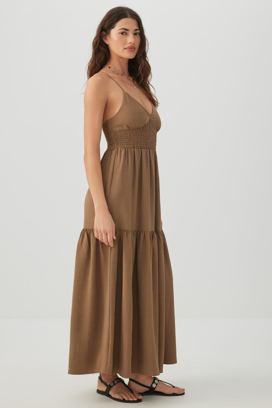 Smocked Tiered Maxi Dress