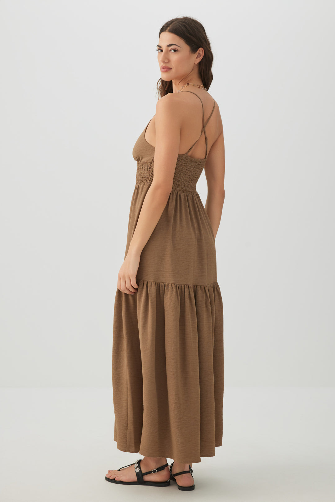 Smocked Tiered Maxi Dress